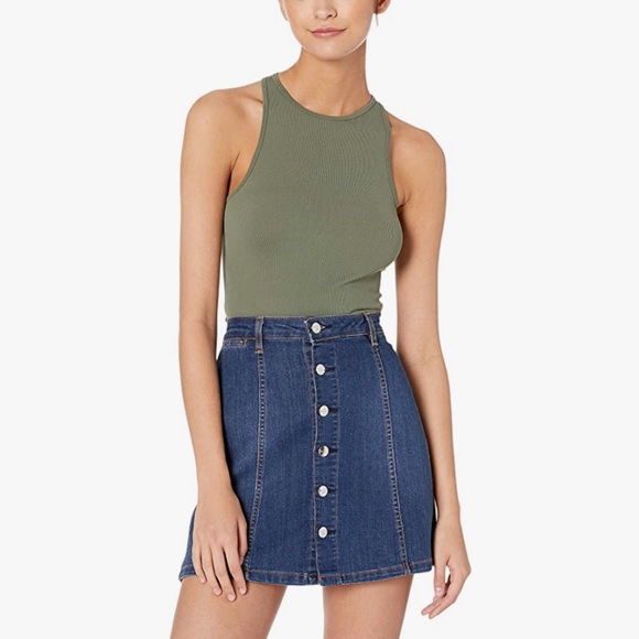 NWT Free People Haley Racerback Brami Army sold out - Picture 2 of 4